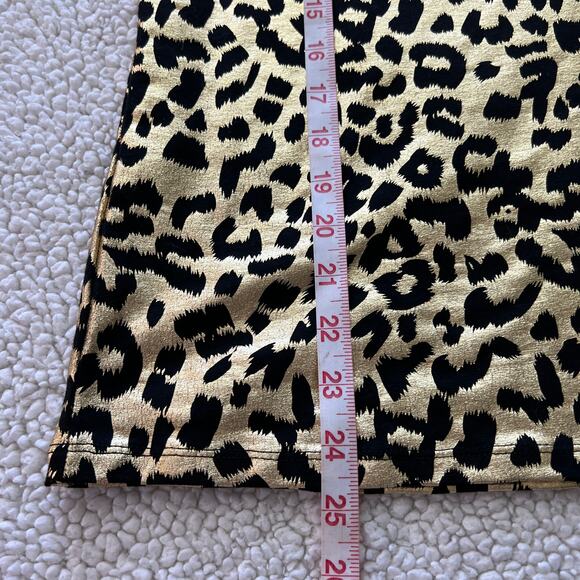 Rebecca Malone Gold Leopard Pattern Top Large - Picture 10 of 10